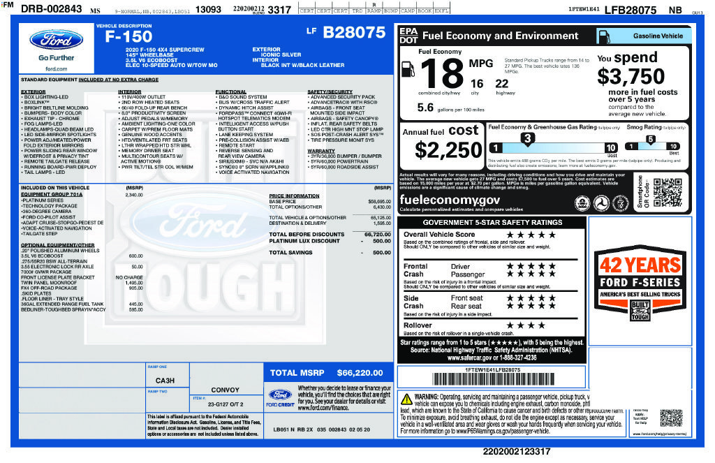 Used 2020 Silver Ford Platinum image 11