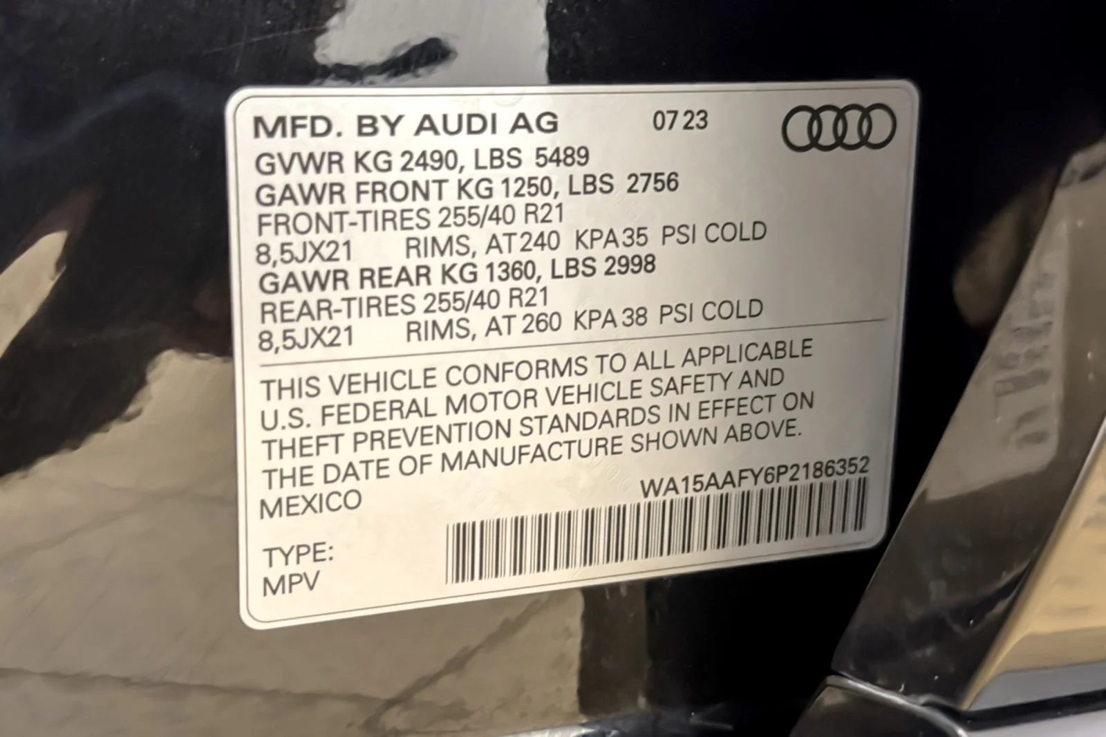 Used 2023 Mythos Black Metallic Audi S line Premium Plus 45 TFSI quattro image 26
