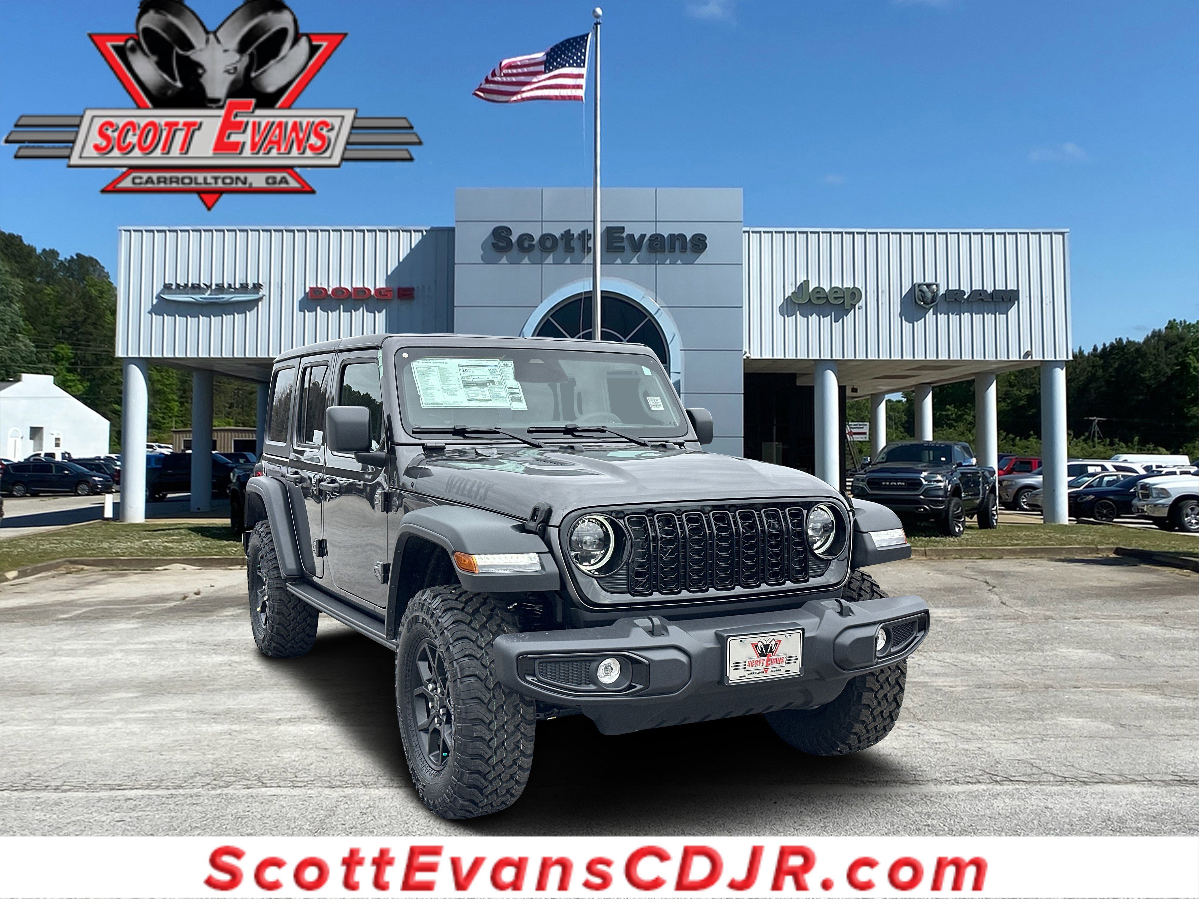 New 2026 Granite Crystal Metallic Clear-Coat Exterior Paint Jeep Willys image 1