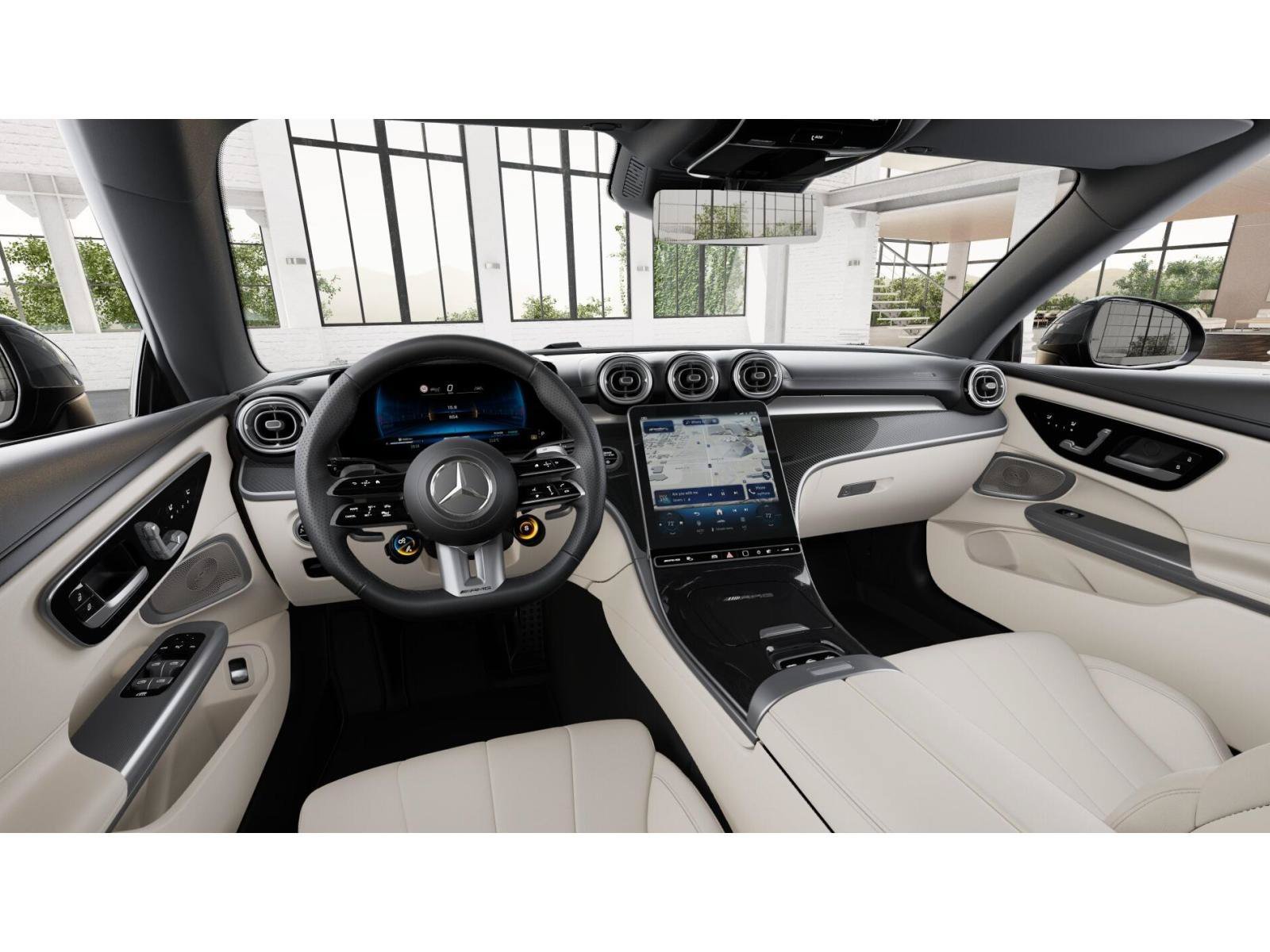 New 2027 MANUFAKTUR Moonlight White Metallic Mercedes-Benz AMG® CLE 53 4MATIC+ Cabriolet image 3