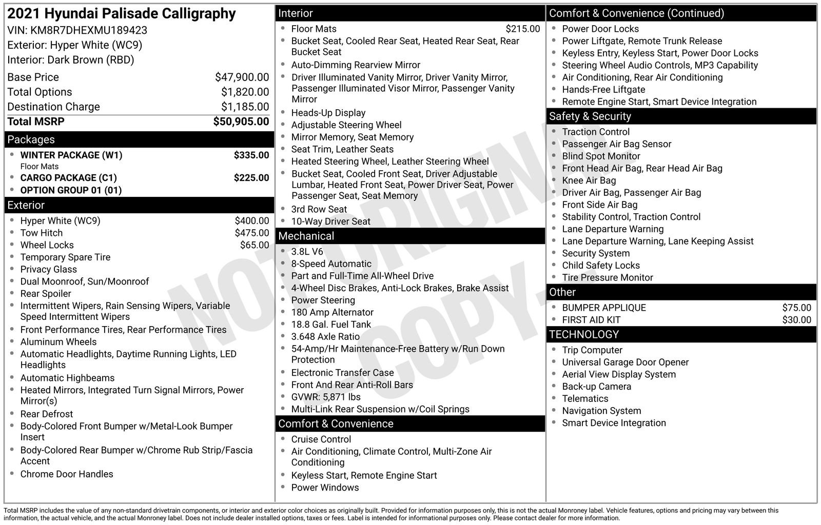 Used 2021 White Hyundai Calligraphy image 11