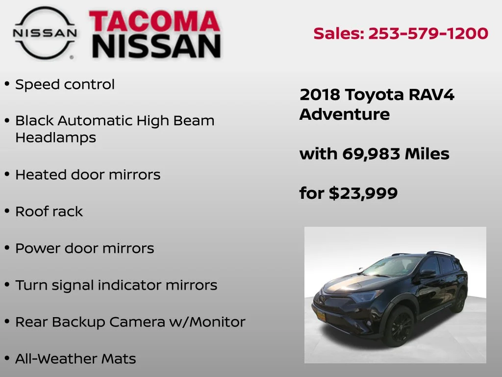 Used 2018 Black Toyota Adventure image 10