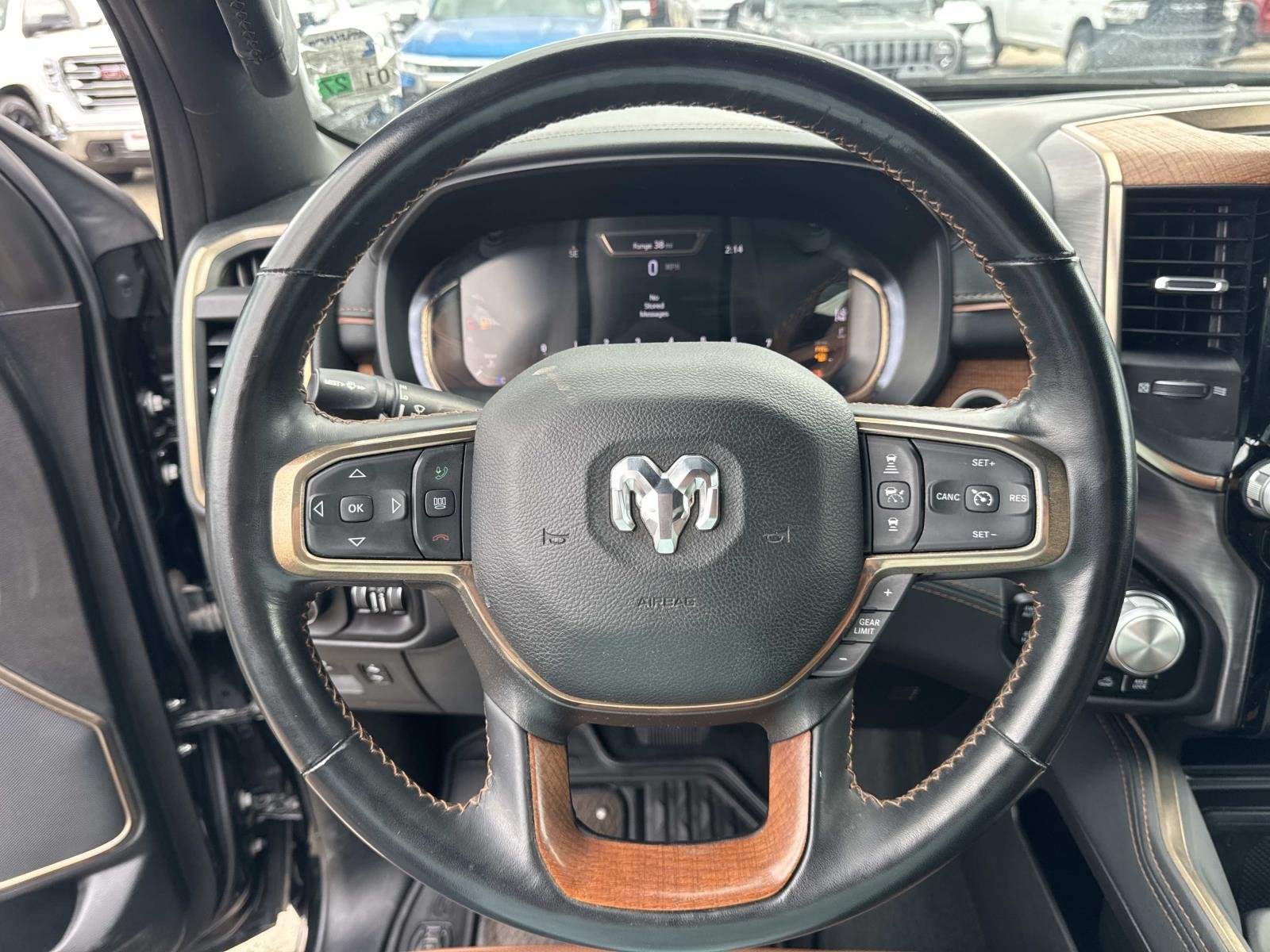 Used 2024 Diamond Black Crystal Pearlcoat Ram Longhorn image 22