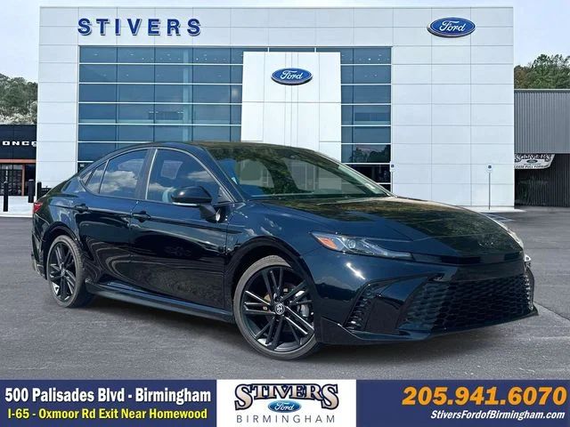 Certified Used 2026 Midnight Black Metallic Toyota SE Nightshade image 1