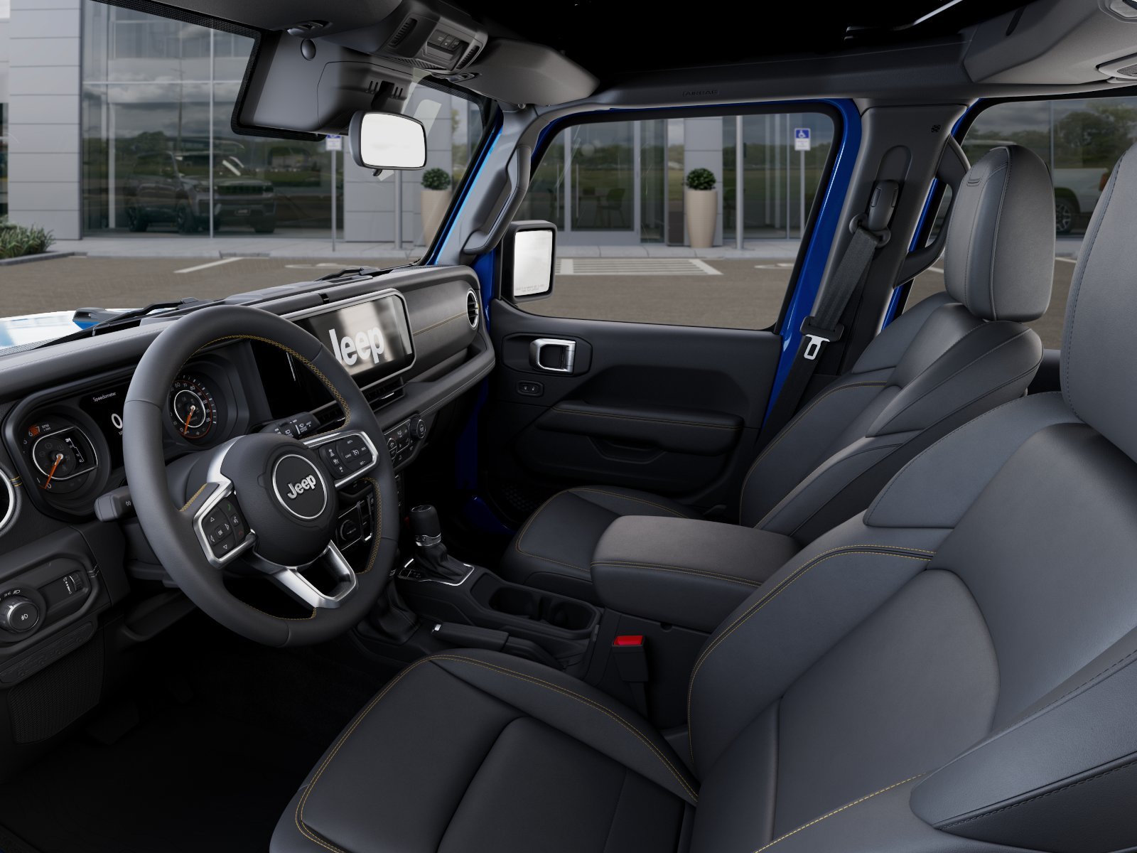 New 2026 Hydro Blue Pearl-Coat Exterior Paint Jeep Sahara image 53