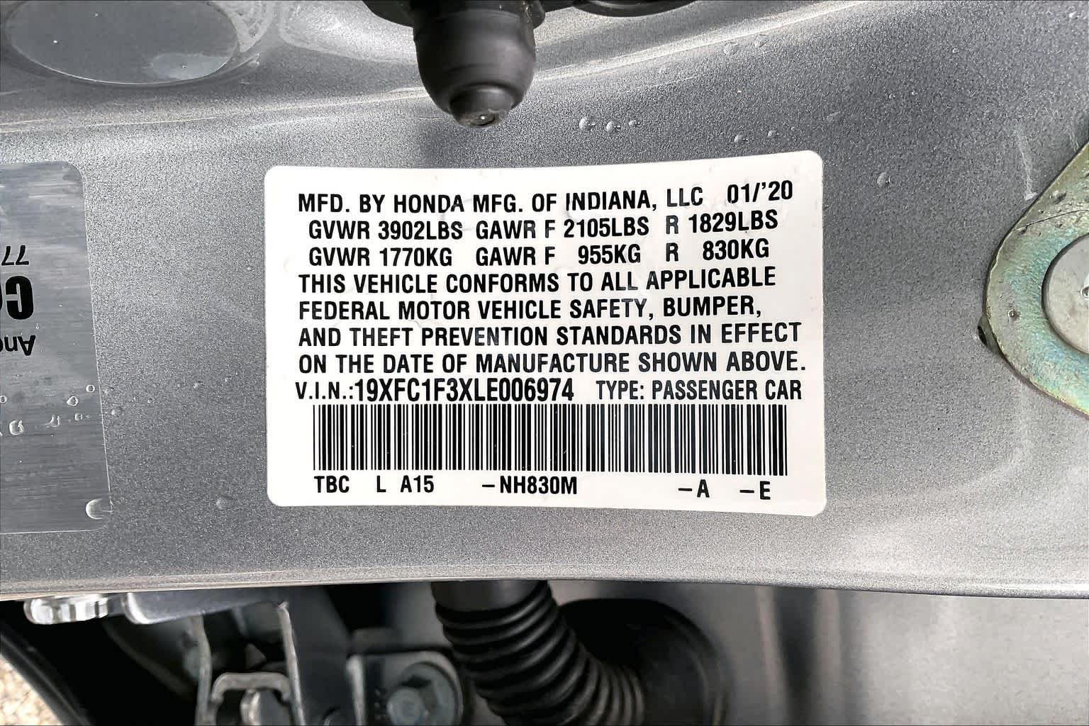 Used 2020 Lunar Silver Metallic Honda EX image 34