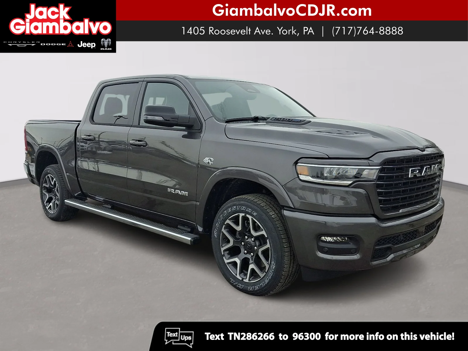 New 2026 Granite Crystal Metallic Clear-Coat Exterior Paint RAM Laramie image 1
