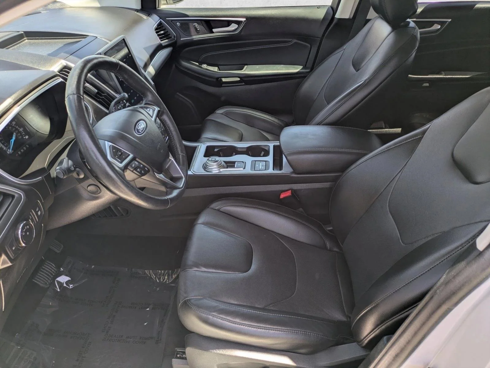 Used 2021 Star White Metallic Tri-Coat Ford Titanium image 16