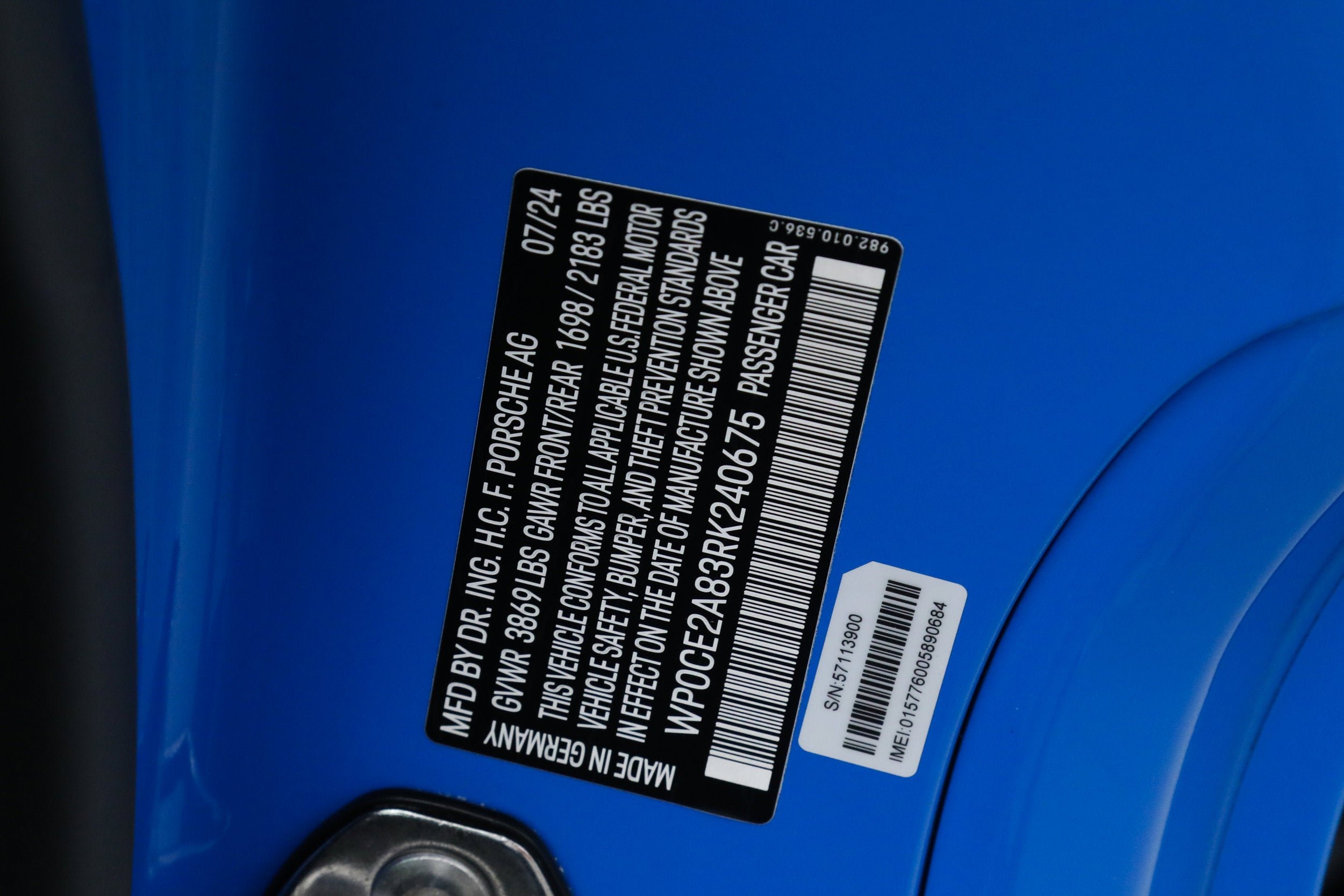 Used 2024 Blue Porsche RS image 44