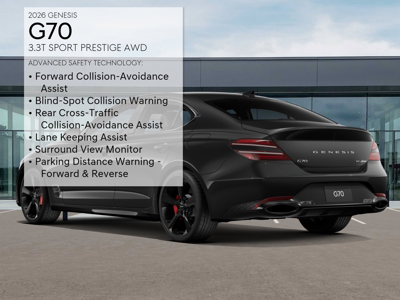 New 2026 Black Genesis 3.3T SPORT PRESTIGE image 7