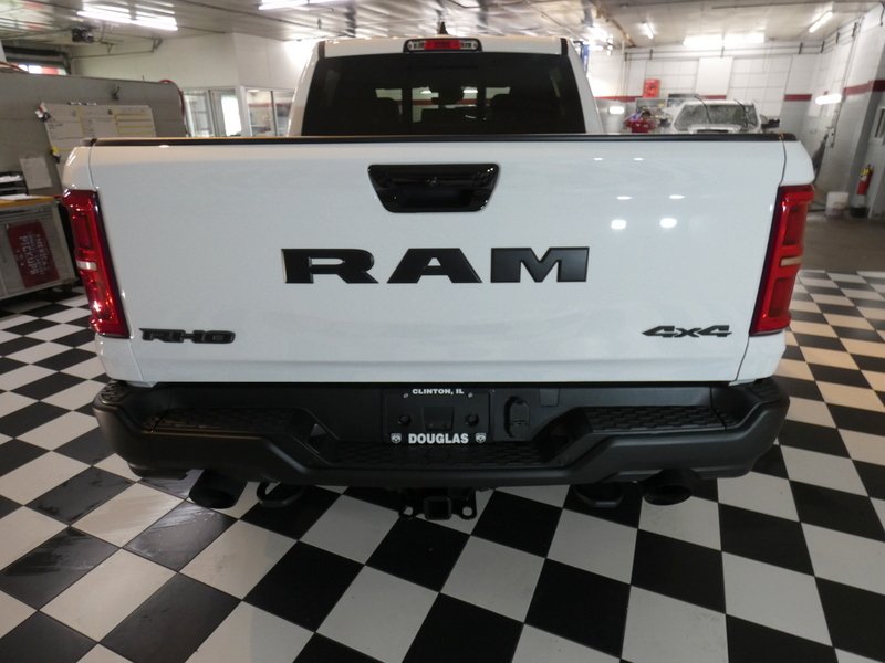 New 2026 Bright White Clear-Coat Exterior Paint RAM RHO 4x4 Crew Cab 5