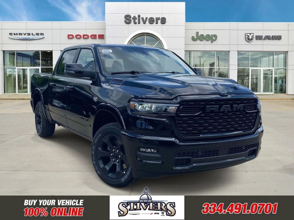 New 2026 Diamond Black Crystal Pearl-Coat Exterior Paint RAM Big Horn/Lone Star image 1