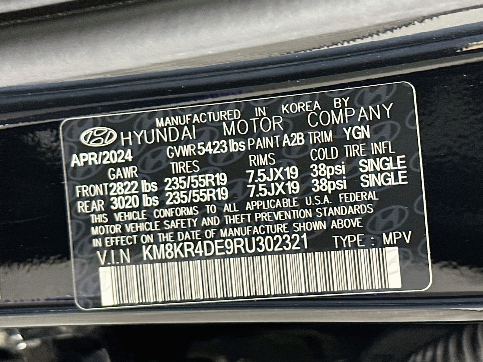 Used 2024 Abyss Black Hyundai Limited image 33