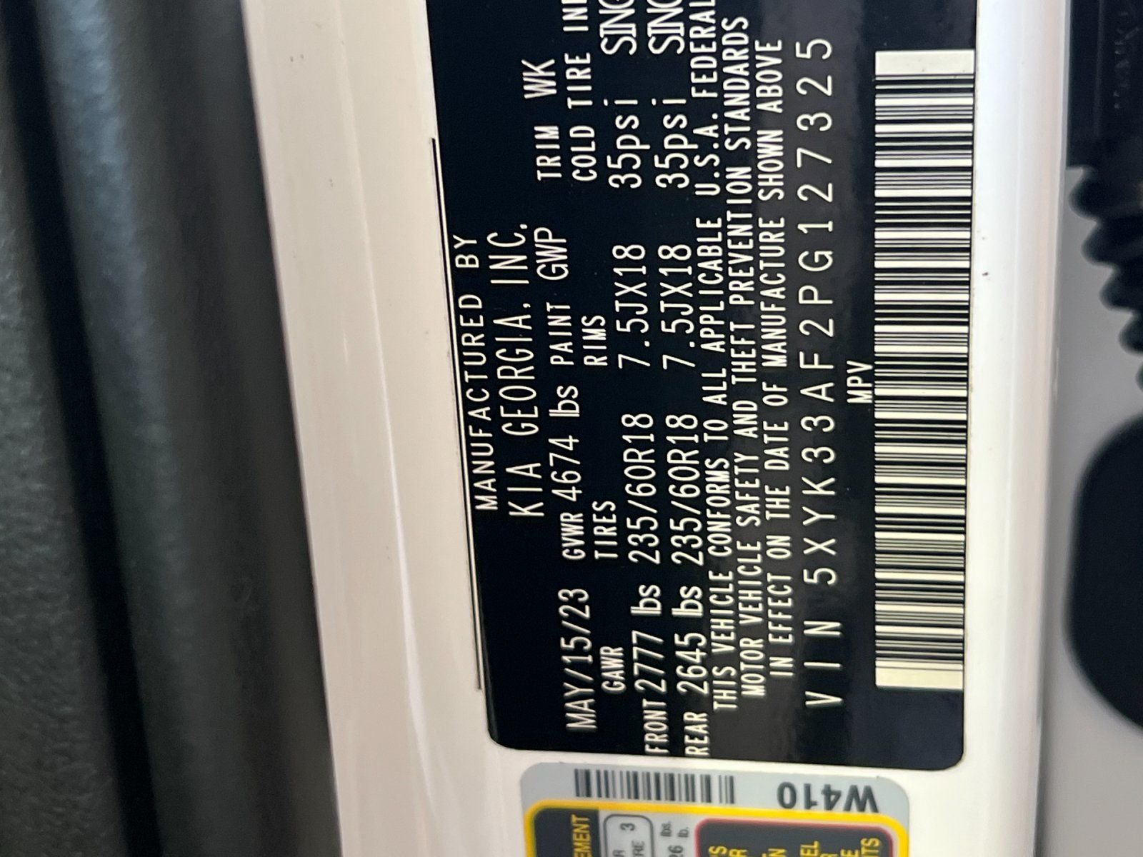 Certified Used 2023 White Kia EX image 28