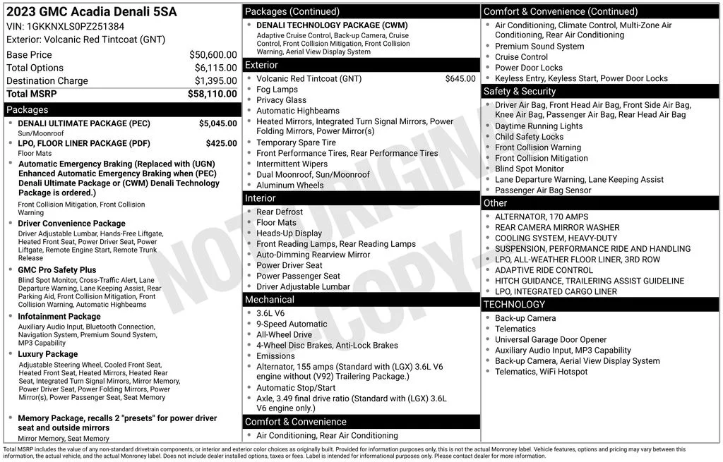 Used 2023 Red GMC Denali image 6