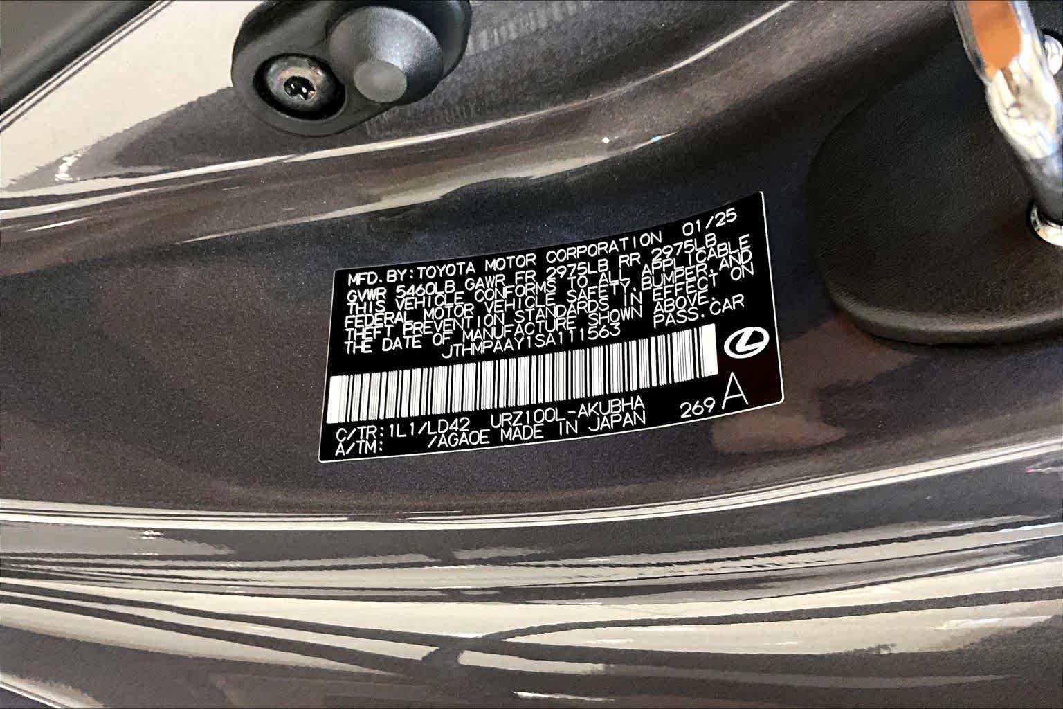 Certified Used 2025 CLOUDBURST GRAY Lexus  image 34