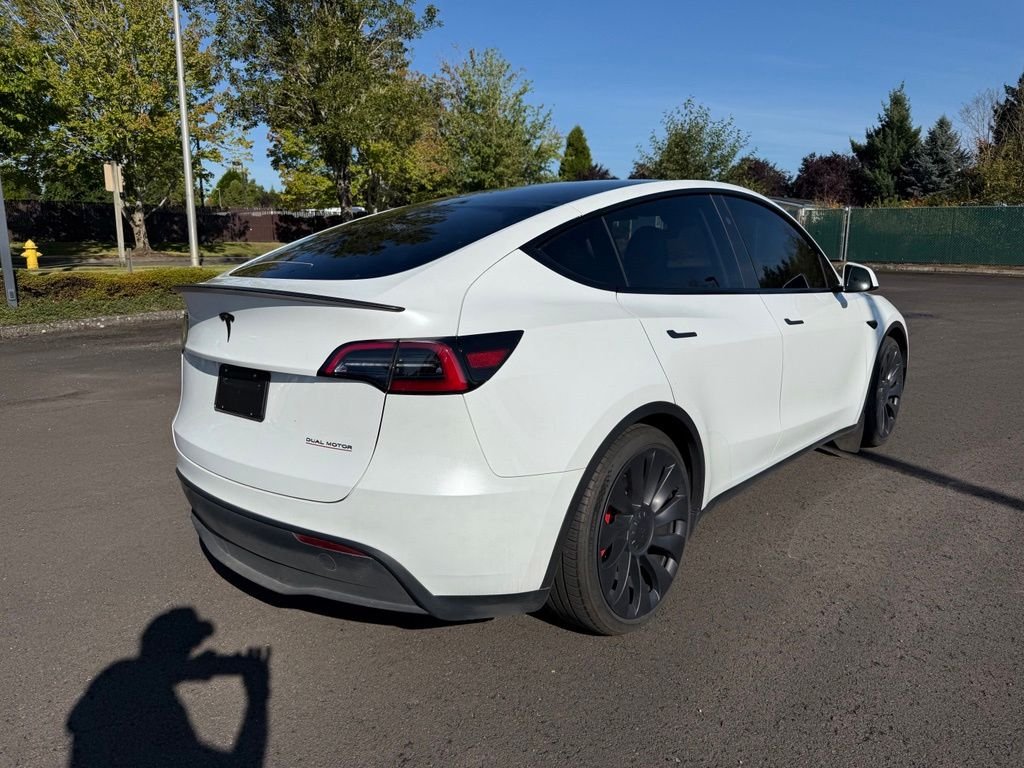 Used 2023 Pearl White Multi-Coat Tesla Performance image 7