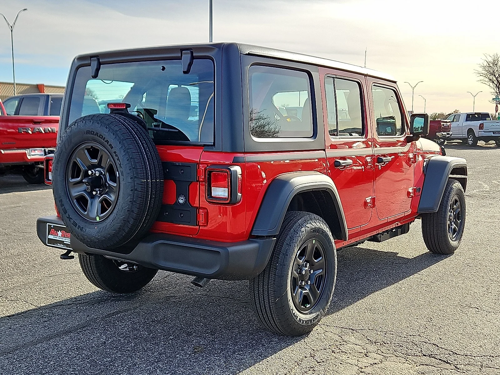 New 2026 Firecracker Red Jeep 4-DOOR SPORT image 3