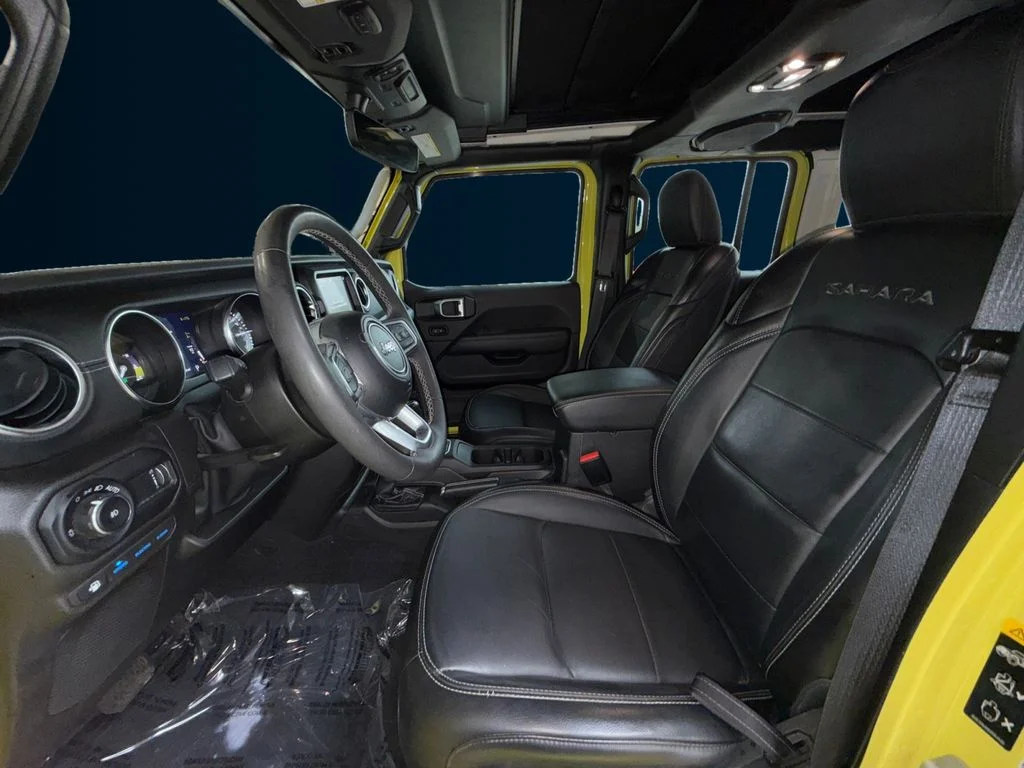 Used 2023 Yellow Jeep Sahara 4xe image 10