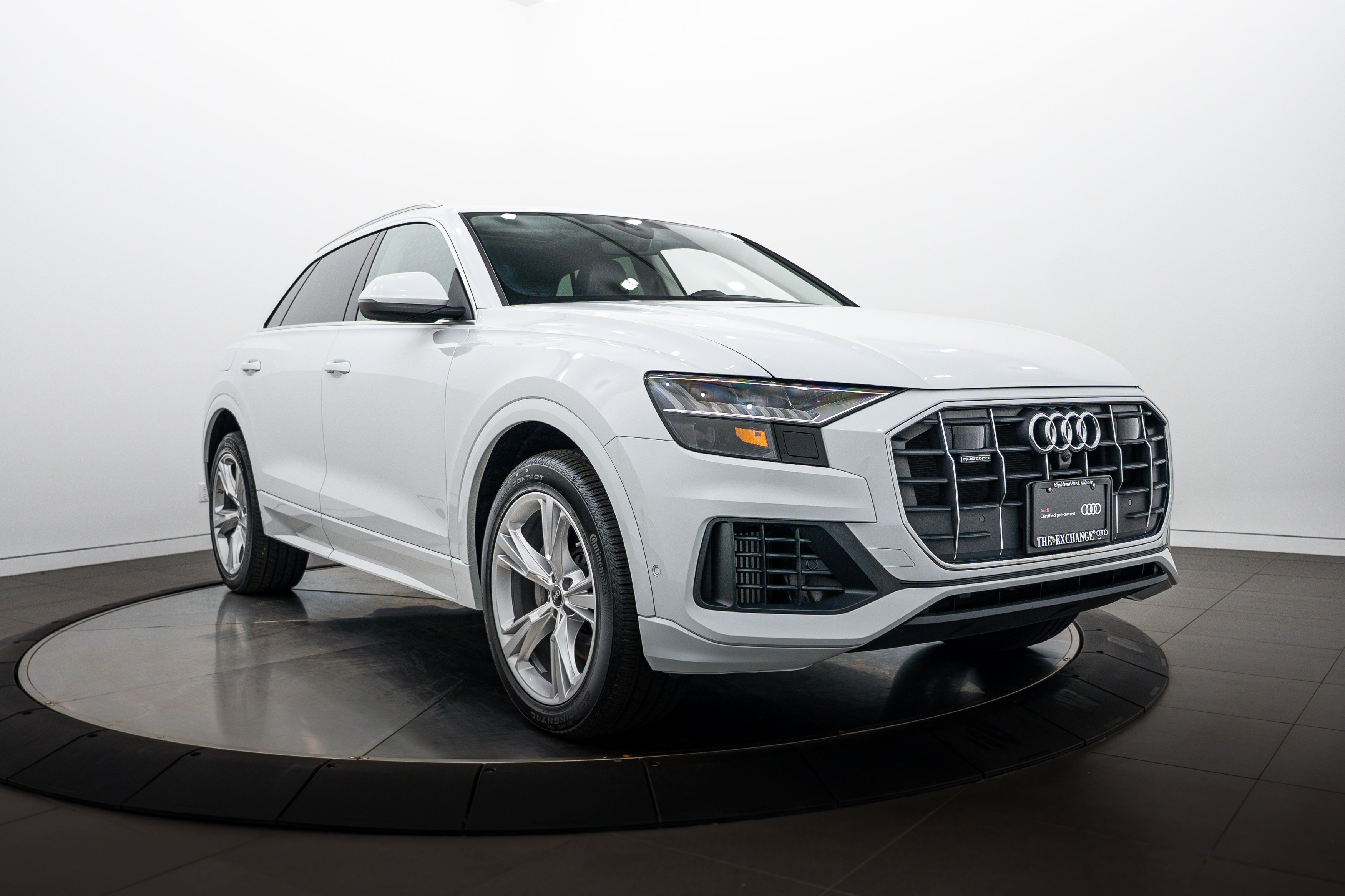 Certified Used 2023 Glacier White Metallic Audi Premium Plus image 2