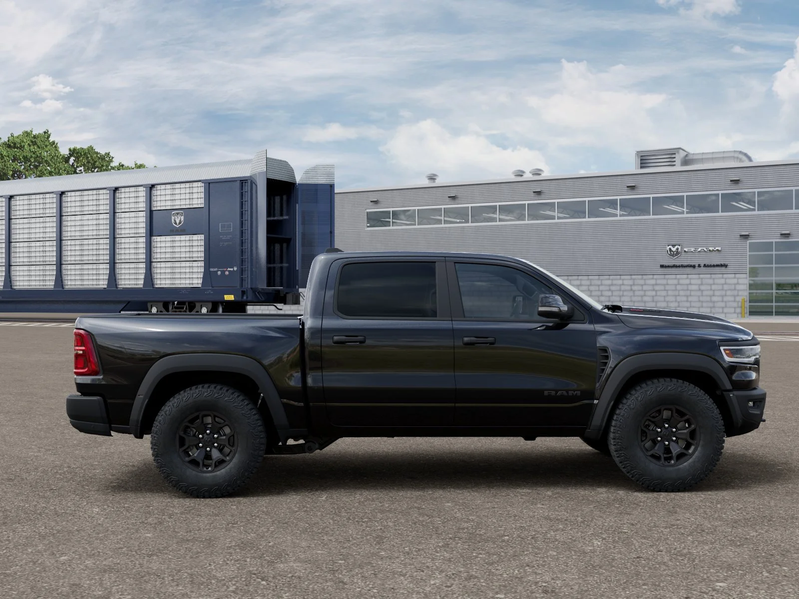 New 2026 Diamond Black Crystal Pearl-Coat Exterior Paint RAM RHO image 21