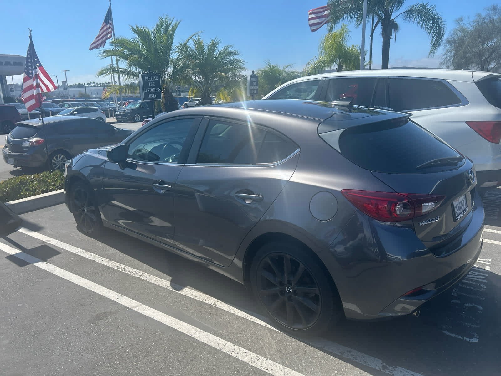 Used 2018 Machine Gray Metallic Mazda Touring image 2