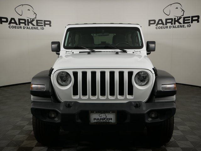 Used 2023 Bright White Clearcoat Jeep Sport S w/ Convenience Pkg & Weather Pkg image 3