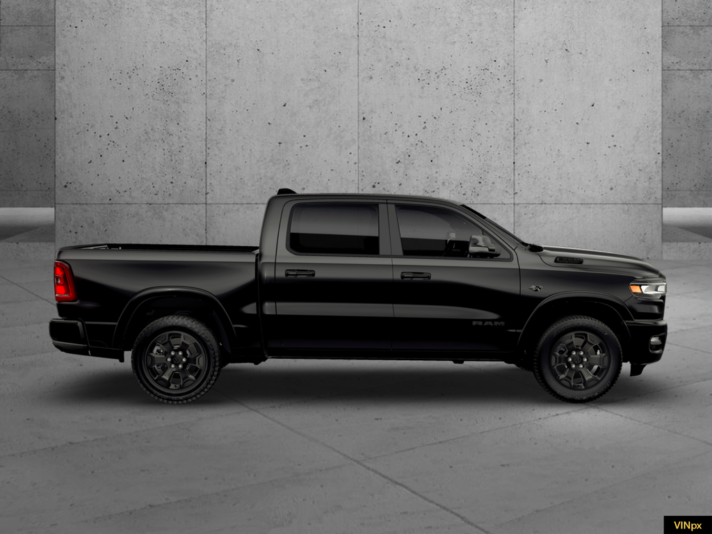 New 2026 Diamond Black Crystal Pearl-Coat Exterior Paint RAM Big Horn/Lone Star image 7