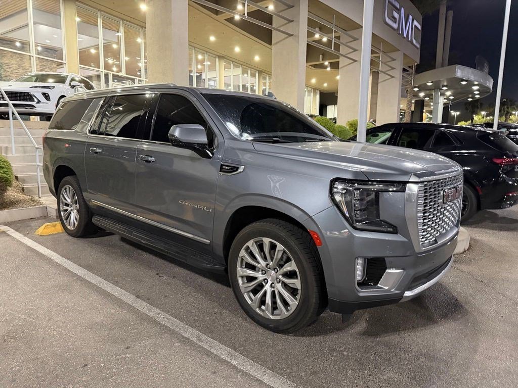 Used 2022 Satin Steel Metallic GMC Denali image 3