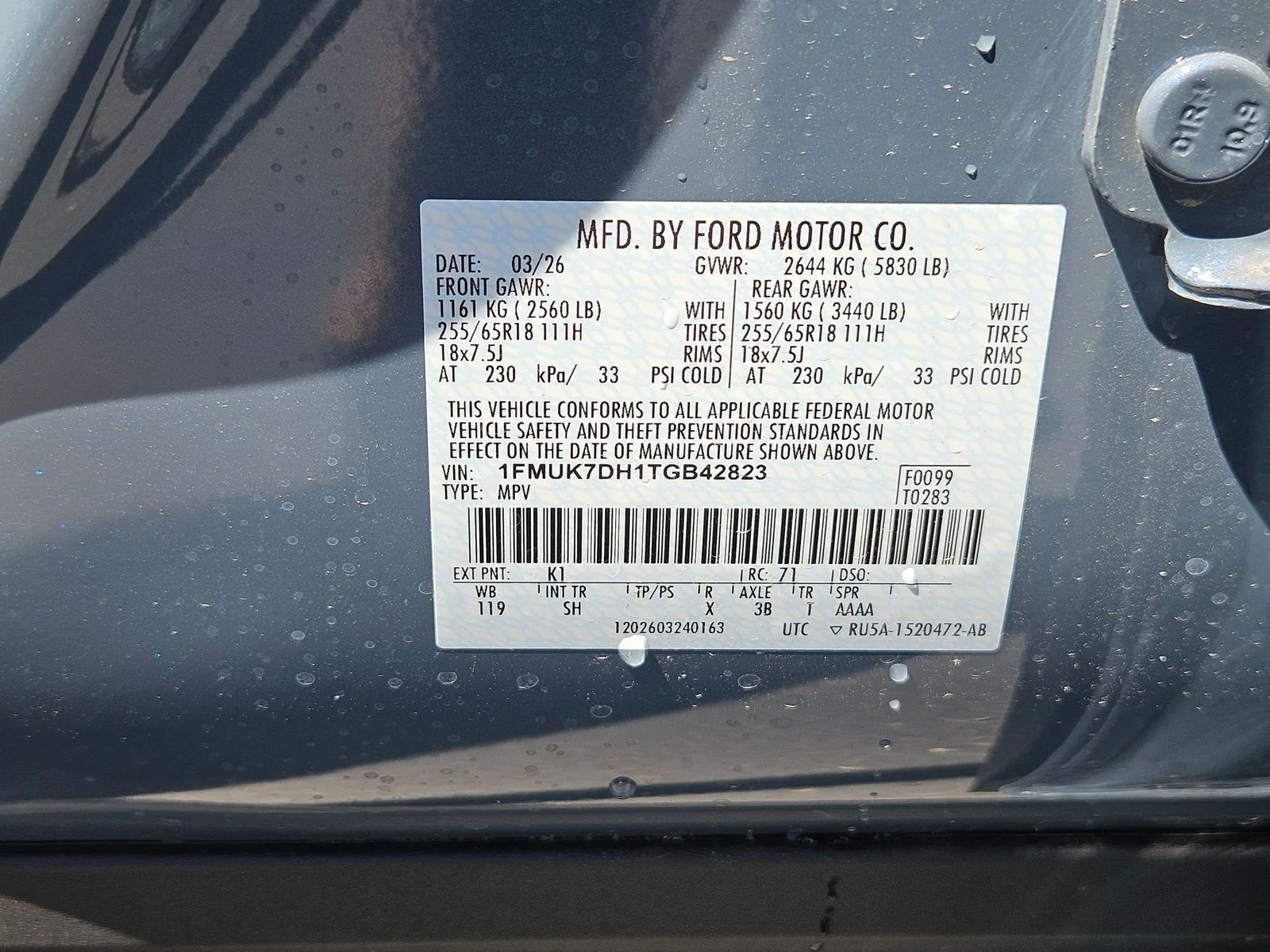 New 2026 Vapor Blue Metallic Ford Active image 28