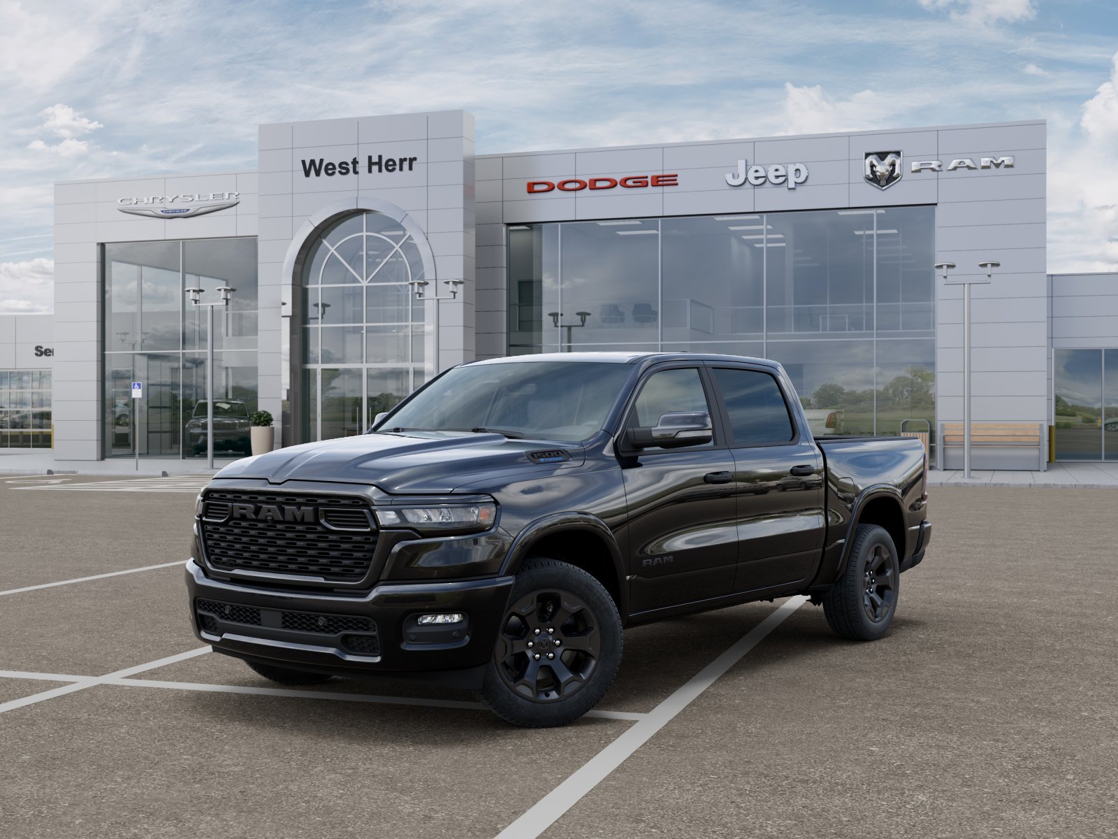 New 2026 Diamond Black Crystal Pearlcoat RAM Big Horn image 1