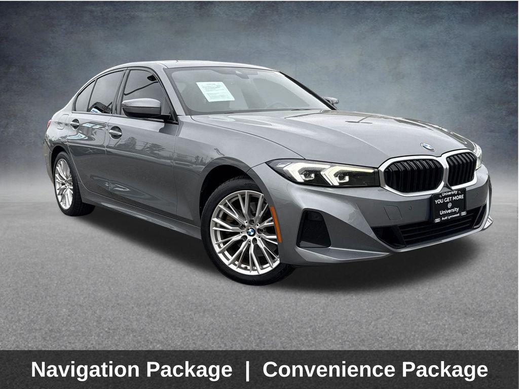 Used 2023 Gray Metallic BMW 330i xDrive image 1