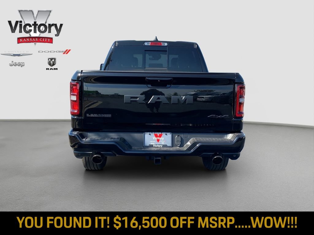 New 2026 Diamond Black Crystal Pearl-Coat Exterior Paint RAM Laramie image 6