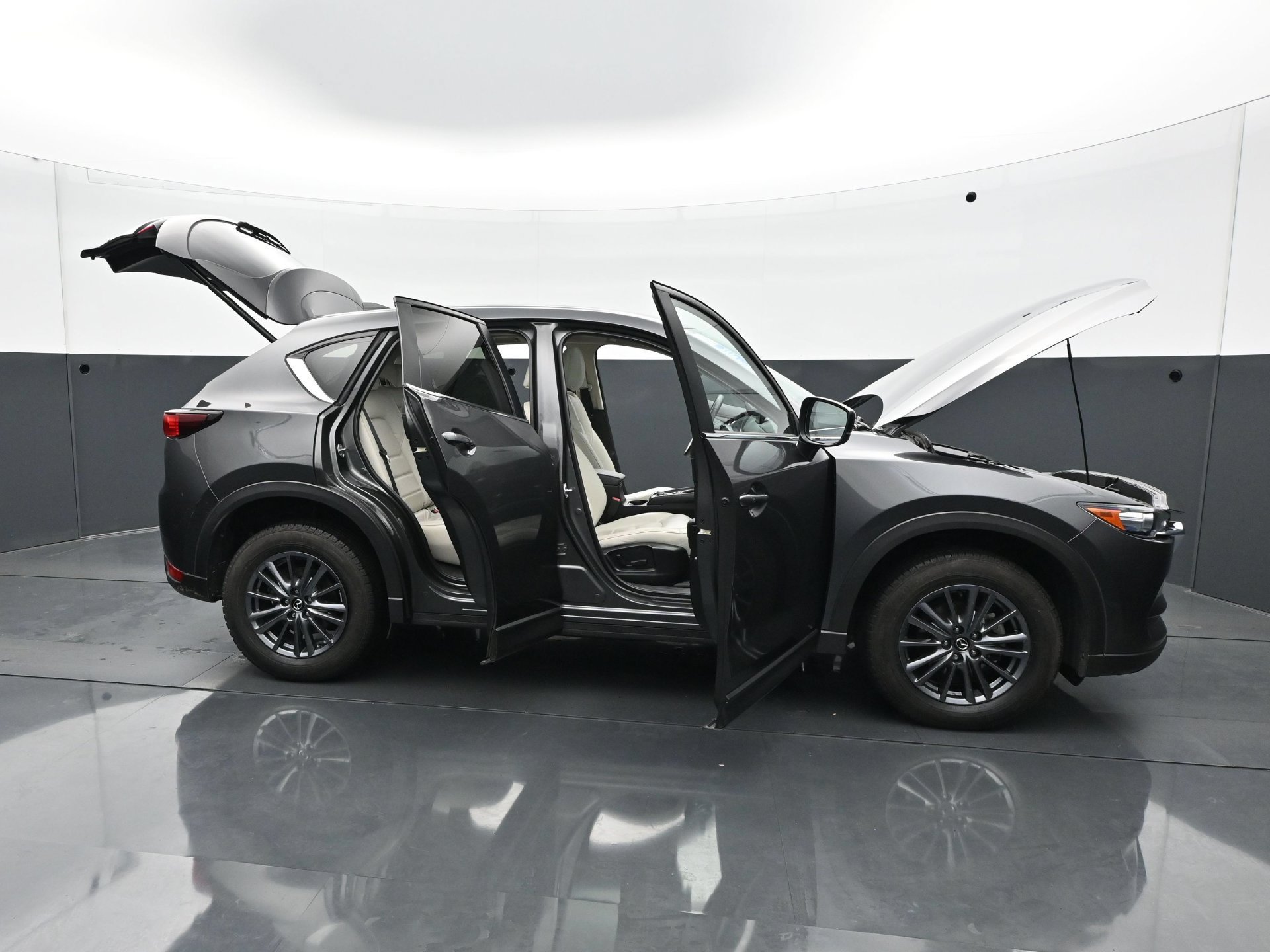 Used 2021 Machine Gray Metallic Mazda Touring AWD image 37