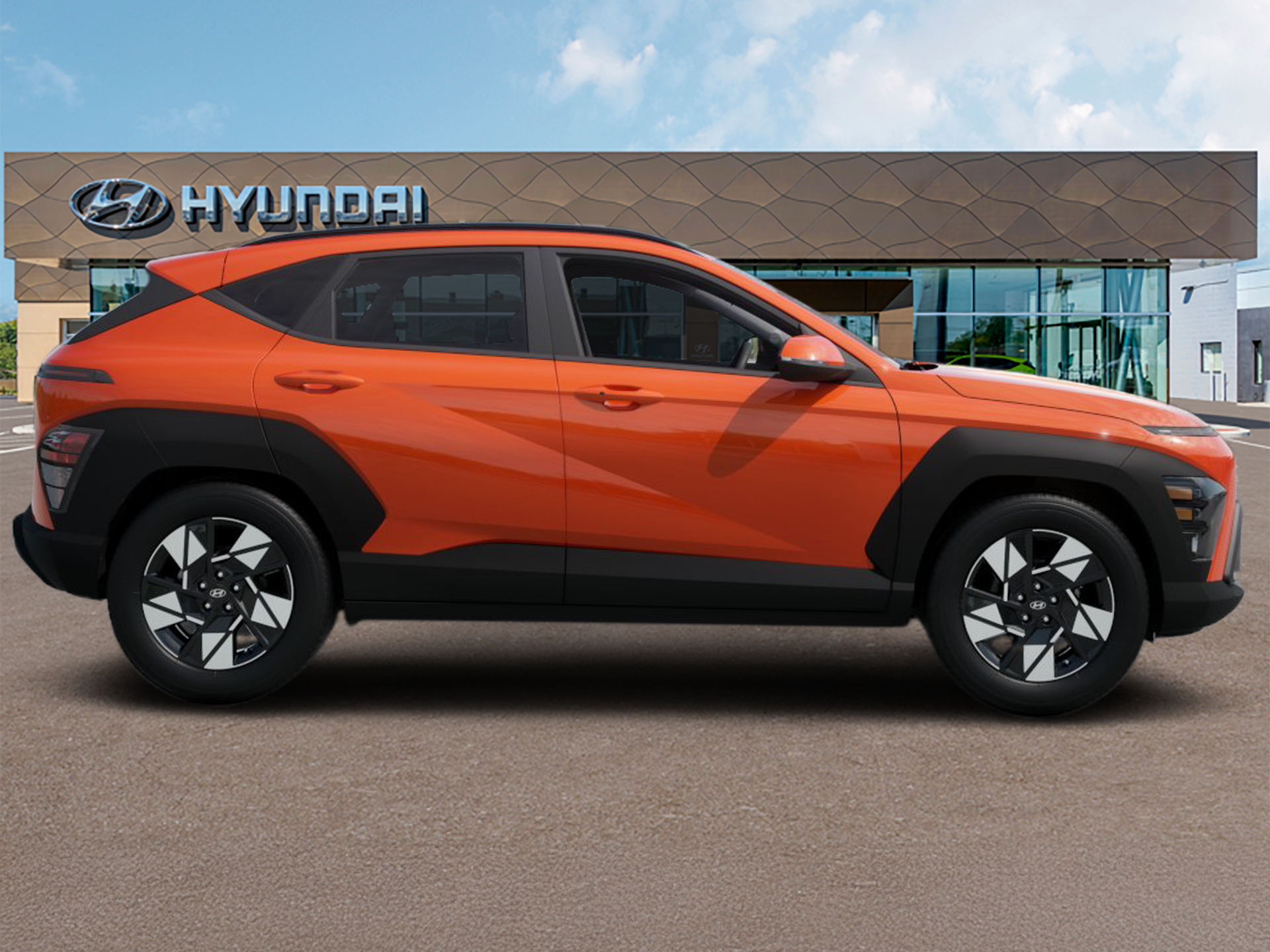 New 2025 Orange Hyundai SEL FWD image 5