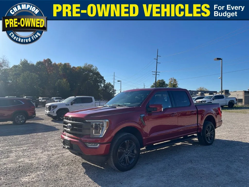 Used 2023 Red Metallic Ford Lariat image 1