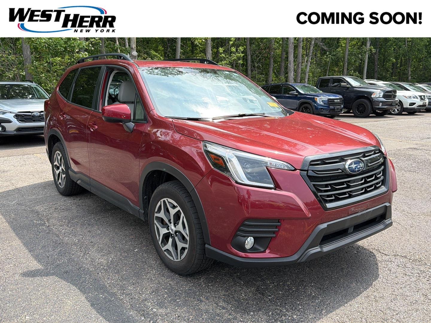Used 2023 Crimson Red Pearl Subaru Premium image 1