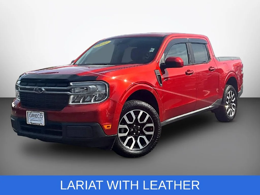 Used 2022 Red Ford Lariat image 3