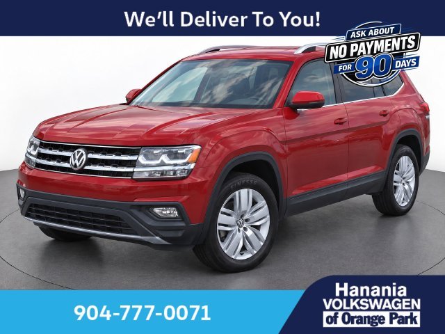 Used 2019 Red Volkswagen 3.6L V6 SE image 1