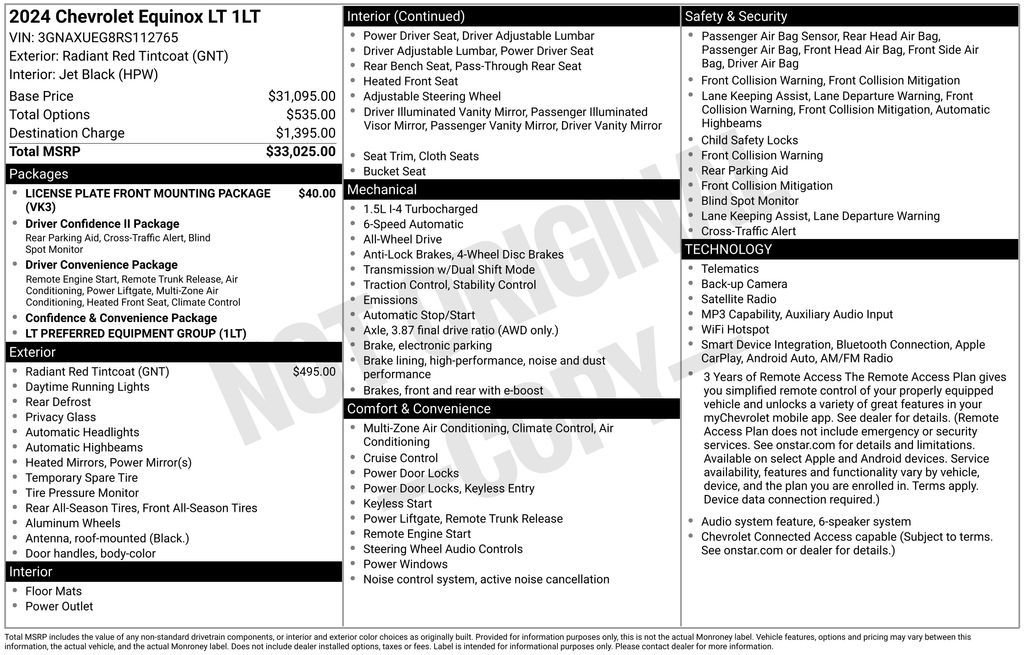 Used 2024 Red Chevrolet LT image 23