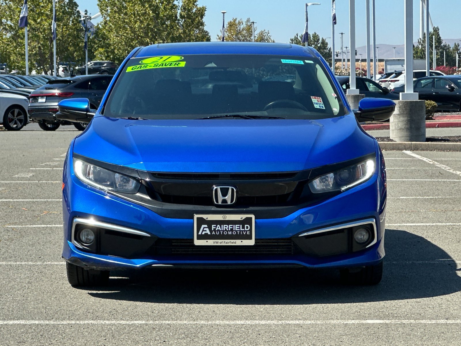 Used 2021 Aegean Blue Metallic Honda EX image 8
