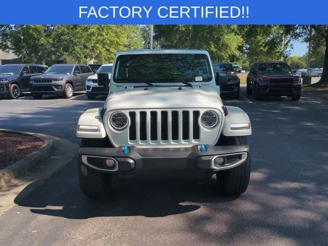 Used 2022 White Jeep Unlimited Sahara 4xe image 8