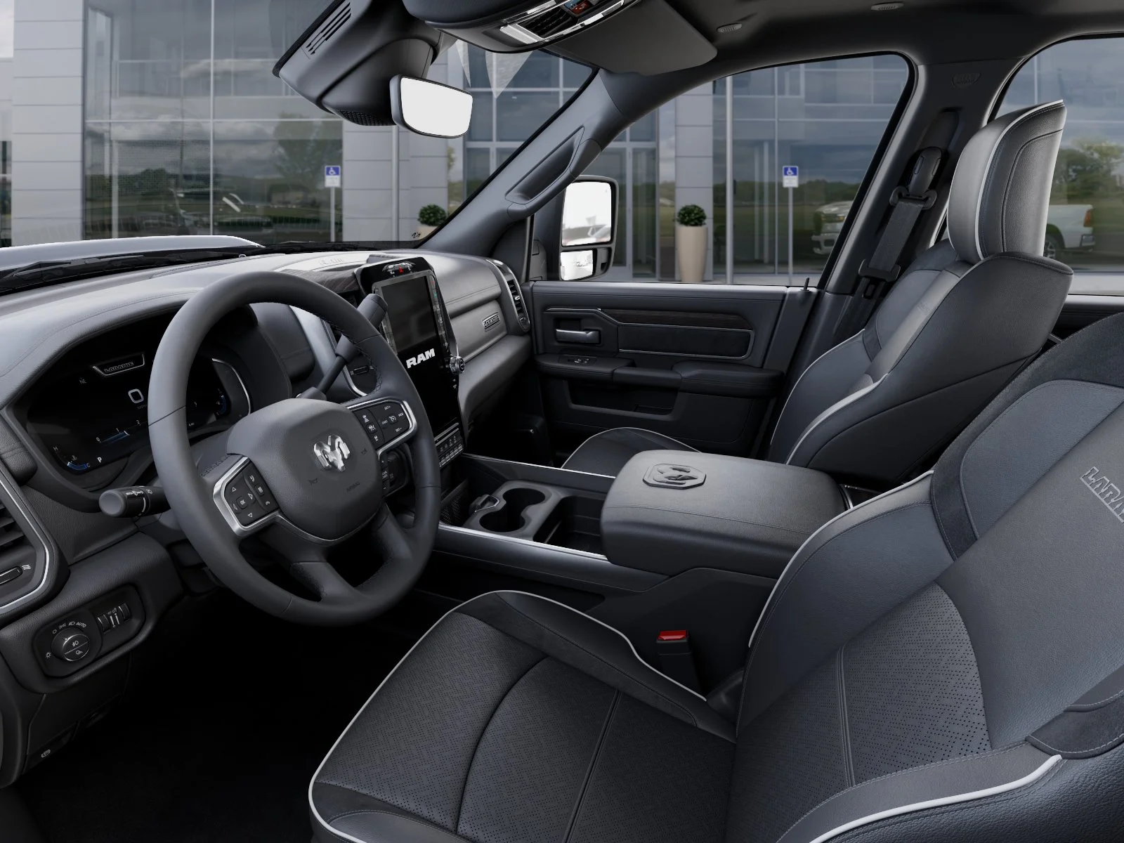 New 2026 Diamond Black Crystal Pearl-Coat Exterior Paint RAM Laramie image 48