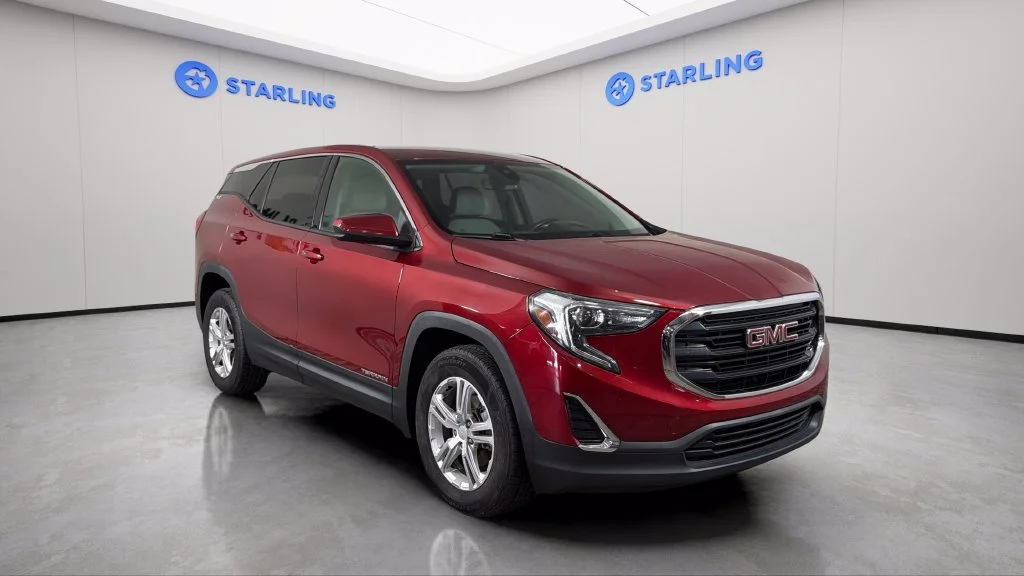 Used 2020 RED QUARTZ TINTCOAT GMC SLE image 14