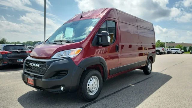 New 2026 Deep Cherry Red Crystal Pearl-Coat Exterior Paint RAM High Roof image 12