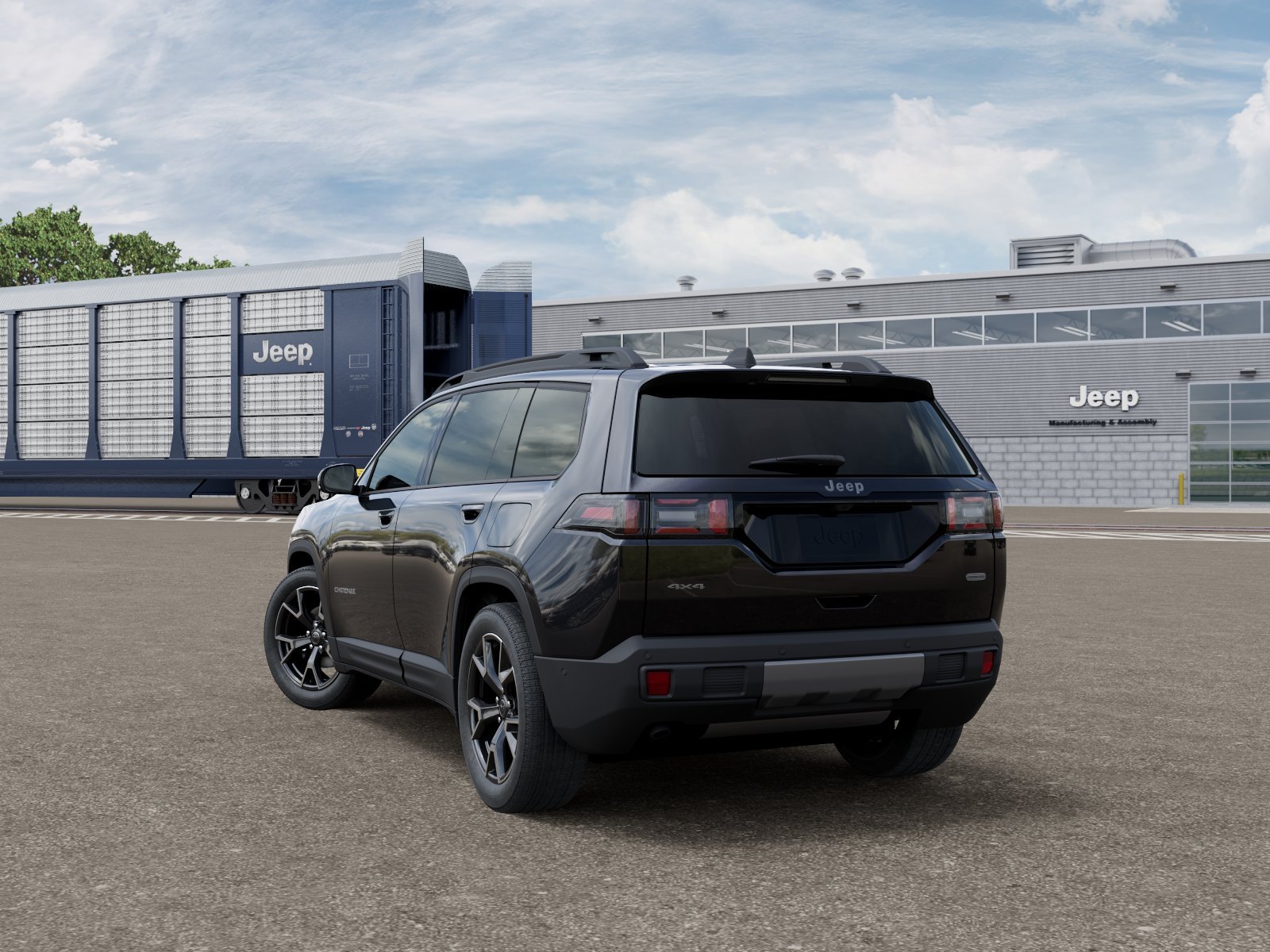 New 2026 Diamond Black Crystal Pearl-Coat Exterior Paint Jeep Overland image 3