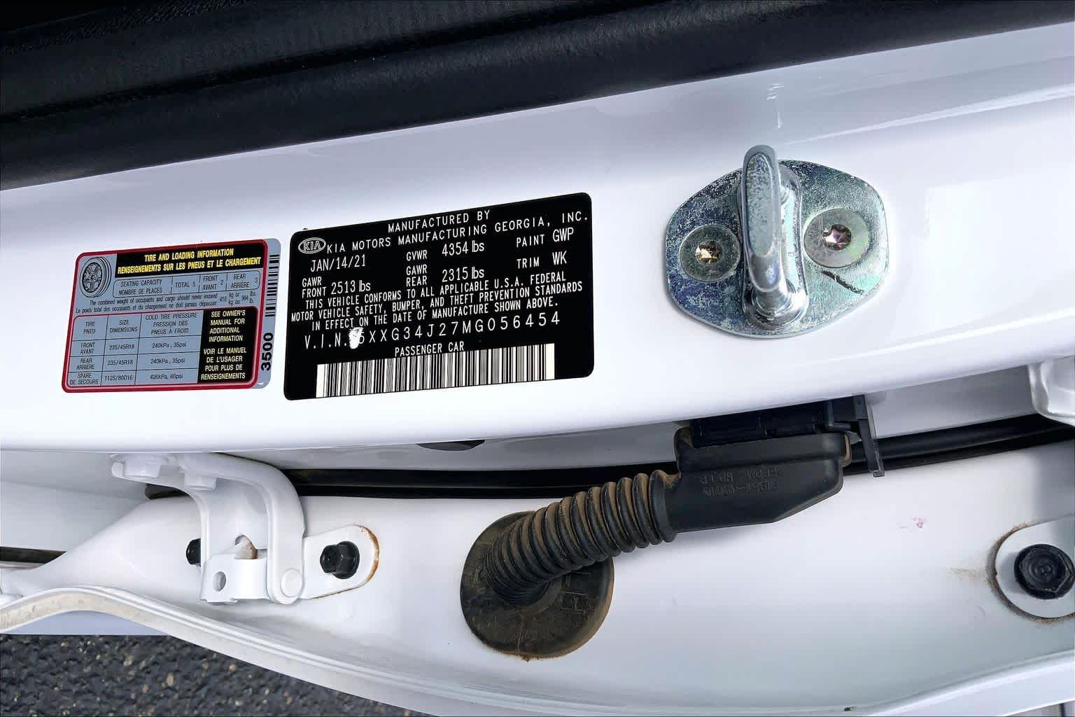 Used 2021 Glacial White Pearl Kia EX image 37