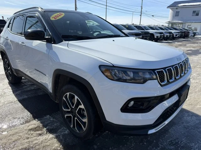 Used 2024 Bright White Clearcoat Jeep Limited image 7