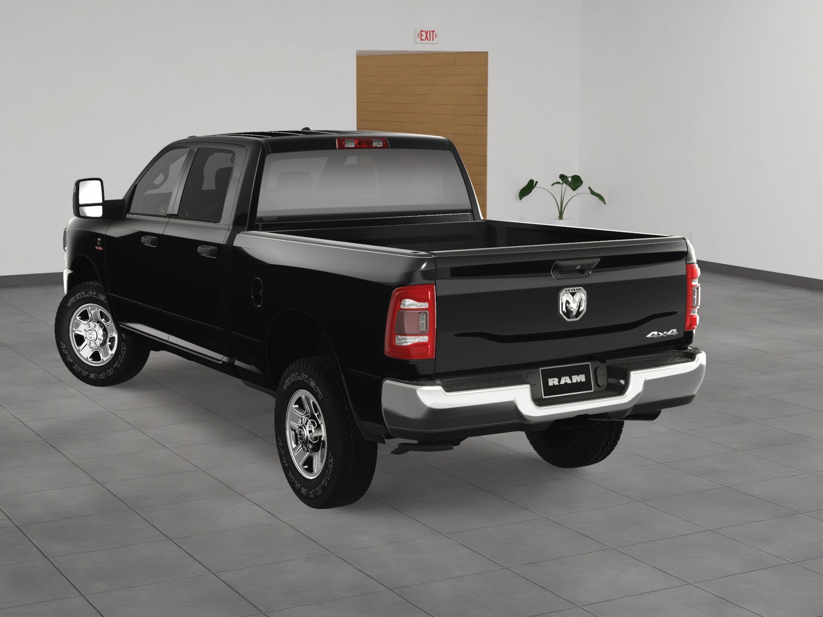 New 2024 Diamond Black Crystal Pearl-Coat Exterior Paint RAM Tradesman image 31