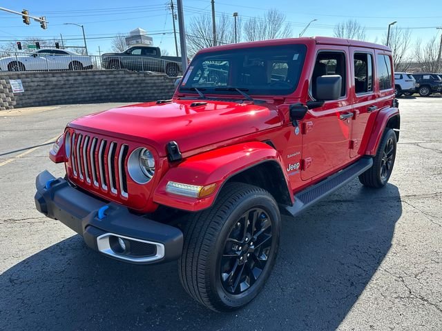 Certified 2022 Jeep Wrangler Unlimited Sahara 4XE with VIN 1C4JJXP61NW274932 for sale in Kansas City